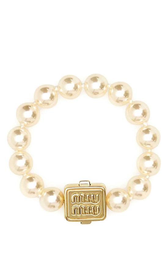 25SS 미우미우 기타 5IB6142CVAF04A6 GOLD CREAM DOM