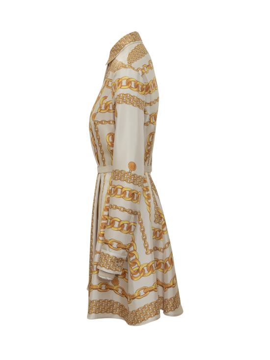 25SS 베르사체 원피스 10189331A13638 5E490 BONE GOLD - VERSACE