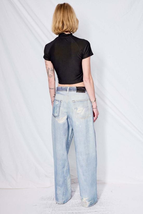  아워레가시 데님 팬츠 Our Legacy 풀 컷 팬츠 디지털 데님 프린트 - OUR LEGACY