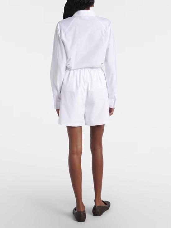25SS 막스마라 스트레이트 팬츠 2511141022600ANTIOPE 001 OPTICAL WHITE - MAX MARA