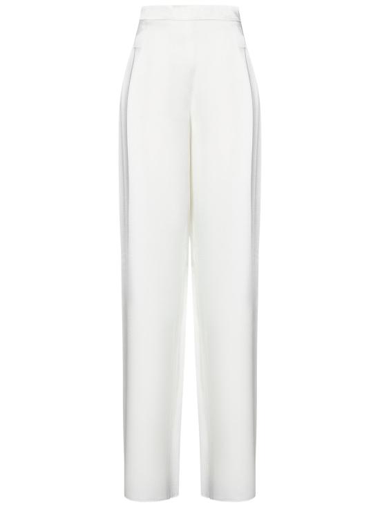 25SS 막스마라 스트레이트 팬츠 2516131023600 001 WHITE