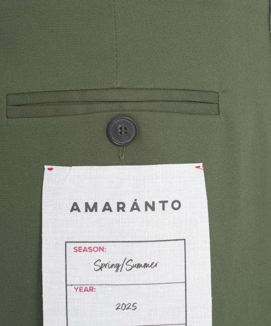 25SS 아마란토 스트레이트 팬츠 B6D0025 DU 19M MILITARE GREEN - AMARANTO