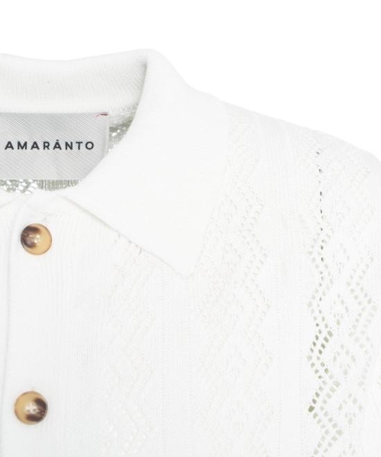 25SS 아마란토 가디건 B9D0041 A 01 BIANCO WHITE - AMARANTO