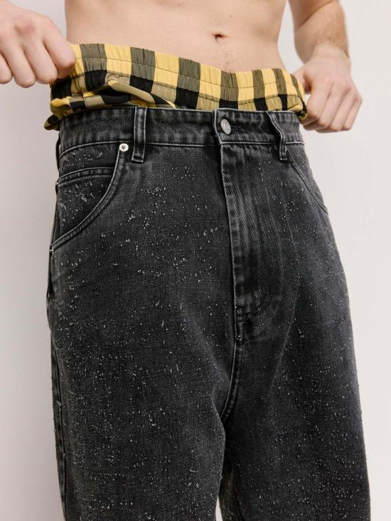  나마체코 데님 팬츠 Namacheko Grandine 청바지 다크 그레이