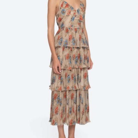  씨뉴욕 숏 원피스 Sea Ny Roanne 드레스 멀티 - SEA NY