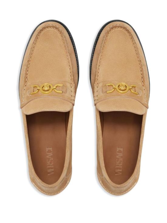 25SS 베르사체 로퍼 1013592 1A13357 1KH4Z WHITE - VERSACE