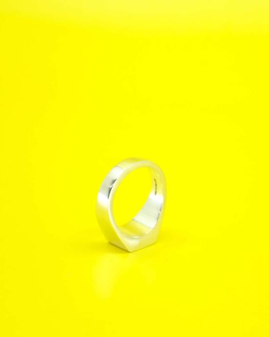  CC-Steding 반지 Cc Steding 스털링 실버 헤비 스퀘어 시그넷 링 - OTHER BRANDS