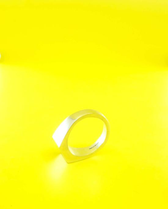  CC-Steding 반지 Cc Steding 스털링 실버 헤비 스퀘어 시그넷 링 - OTHER BRANDS