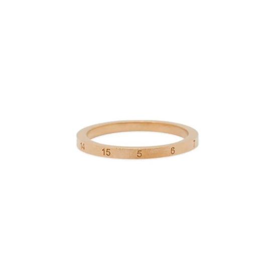  마르지엘라 반지 메종  숫자  옐로우 골드 도금 부라타토 - MAISON MARGIELA