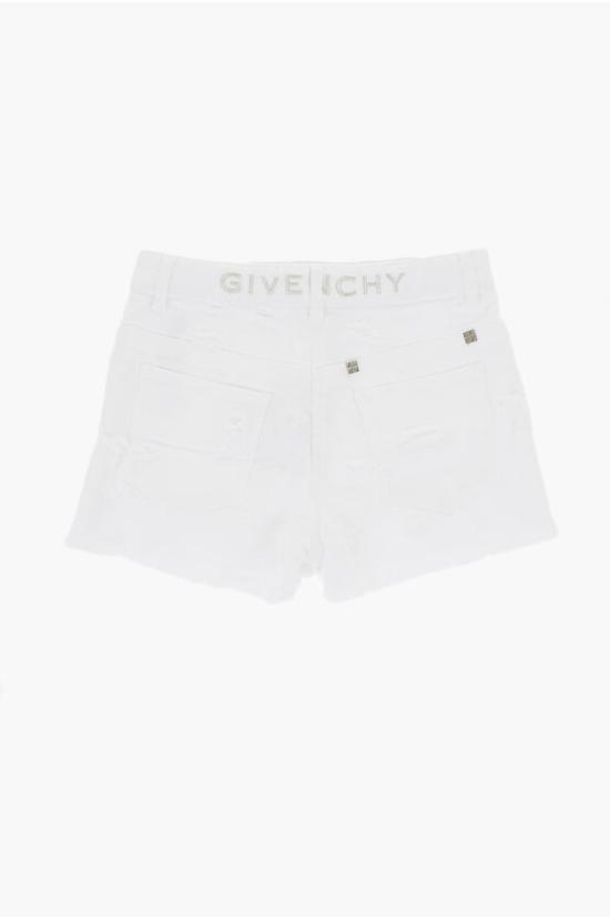  [키즈] 지방시 데님 숏팬츠 H30064 ACO 10P White - GIVENCHY