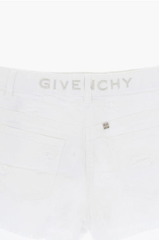  [키즈] 지방시 데님 숏팬츠 H30064 ACO 10P White - GIVENCHY