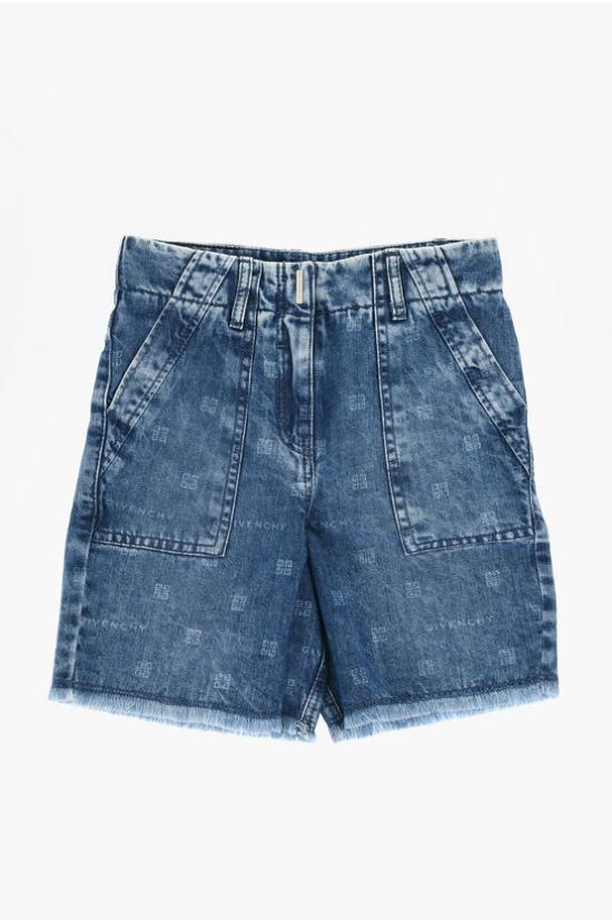  [키즈] 지방시 데님 숏팬츠 H30063 ACO Z03 Blue