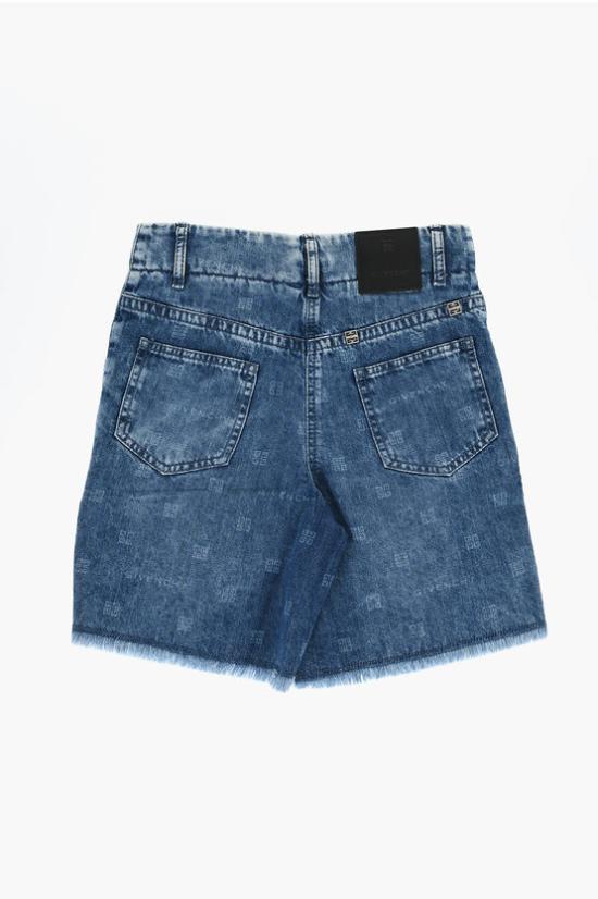  [키즈] 지방시 데님 숏팬츠 H30063 ACO Z03 Blue - GIVENCHY