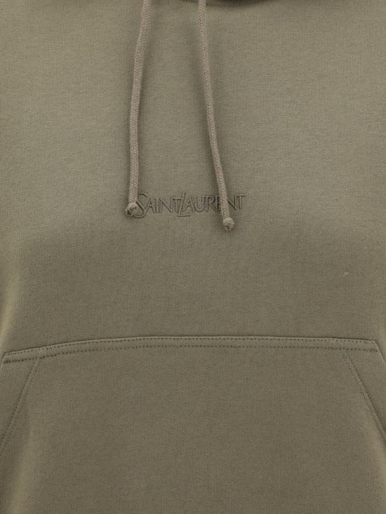 25SS 생로랑 후드 티셔츠 823602Y36SW 1301 KHAKI - SAINT LAURENT