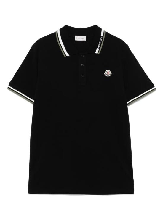 25SS [키즈] 몽클레어 폴로 셔츠 8A00012 89ALK 999 NERO