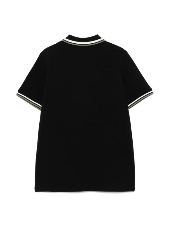 25SS [키즈] 몽클레어 폴로 셔츠 8A00012 89ALK 999 NERO - MONCLER