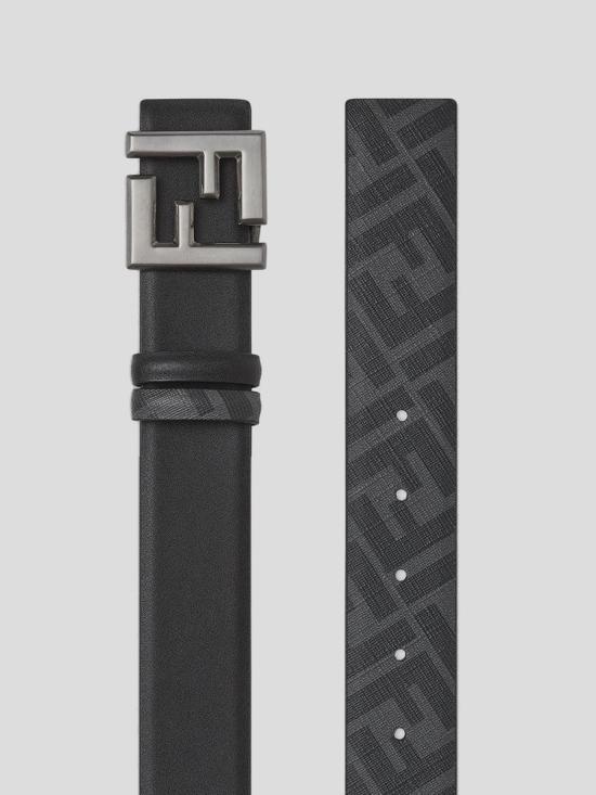 25SS 펜디 가죽 벨트 7C0541ASIWF1DYM NERO RUT UB SAT - FENDI