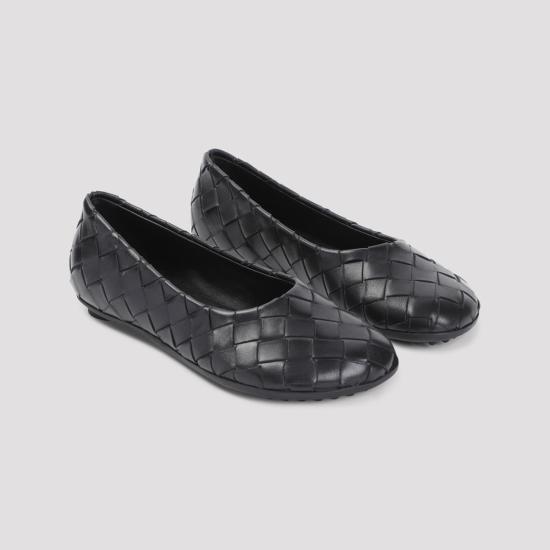 25SS 보테가베네타 플랫 슈즈 806850 V2ED0 1000 Black - BOTTEGA VENETA