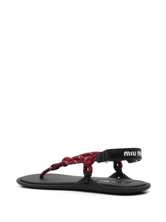 25SS 미우미우 샌들 5Y184E FM0053L74F0399 Bordeaux - MIU MIU