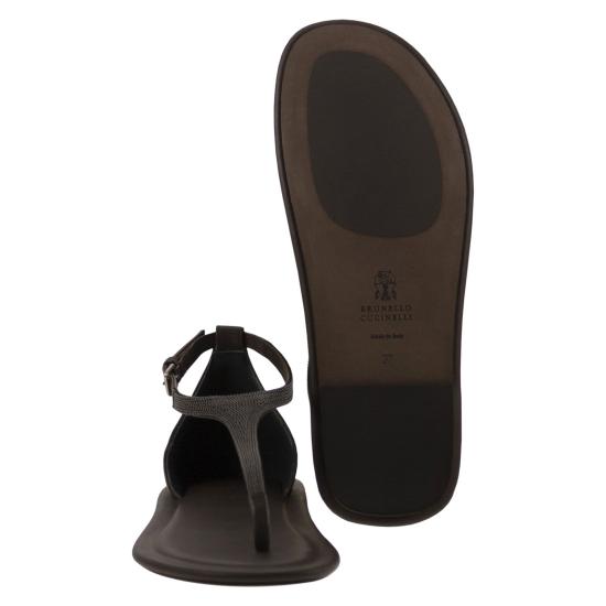 25SS 브루넬로 쿠치넬리 샌들 MZSKC2892 BROWN - BRUNELLO CUCINELLI