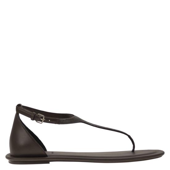 25SS 브루넬로 쿠치넬리 샌들 MZSKC2892 BROWN