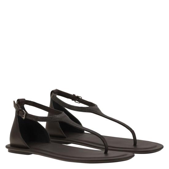 25SS 브루넬로 쿠치넬리 샌들 MZSKC2892 BROWN - BRUNELLO CUCINELLI