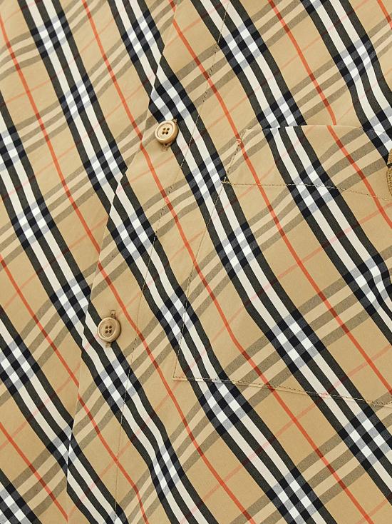 25FW 버버리 크롭 셔츠 8106190SANDIPCHECK Multicolor - BURBERRY