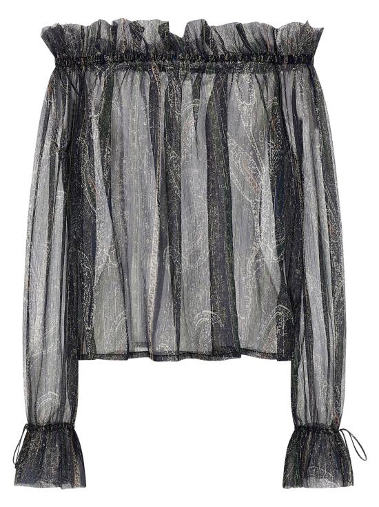 25SS 생로랑 블라우스 823001Y4K854007 Multicolor