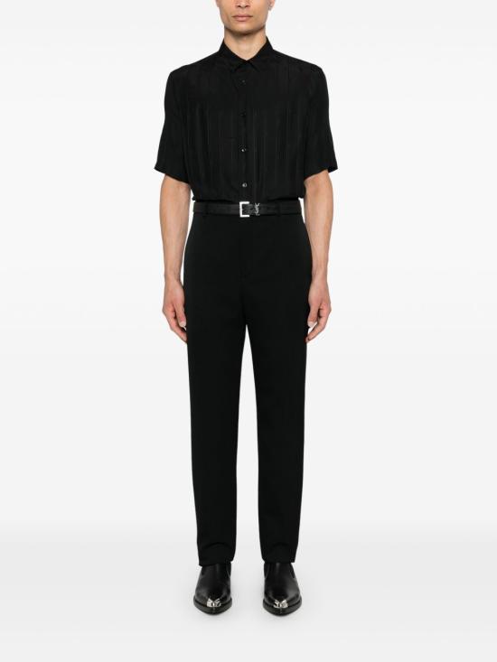 25SS 생로랑 반팔 셔츠 601070 Y6H391000 Black - SAINT LAURENT