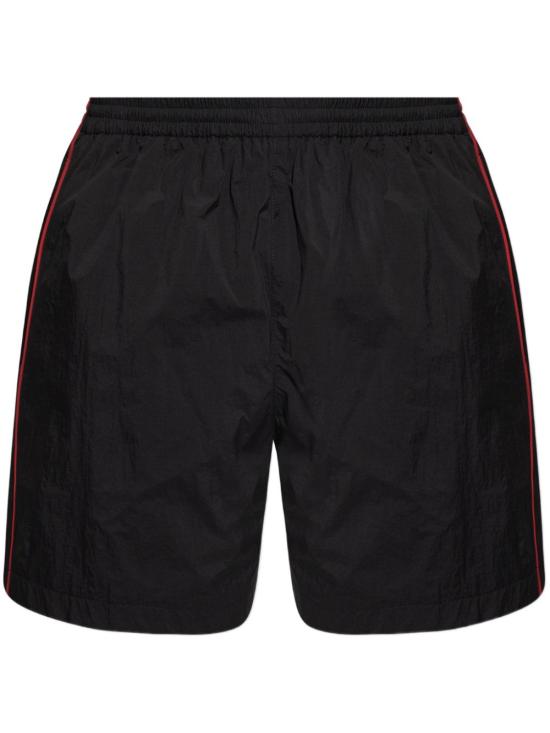 25SS 발렌시아가 로고 자수 쇼츠 814568 TRO321000 BLACK