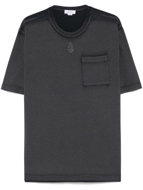 25SS 알렉산더 맥퀸 반팔 티셔츠 815068 QTAC60548 Black