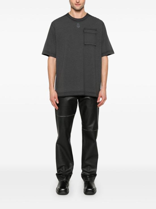 25SS 알렉산더 맥퀸 반팔 티셔츠 815068 QTAC60548 Black - ALEXANDER MCQUEEN