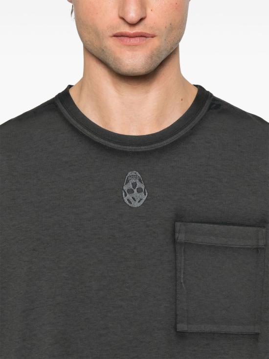 25SS 알렉산더 맥퀸 반팔 티셔츠 815068 QTAC60548 Black - ALEXANDER MCQUEEN