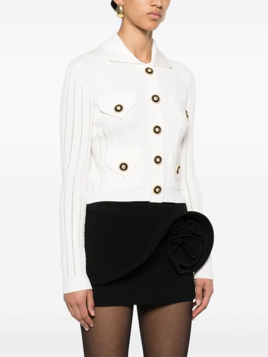 25SS 발망 가디건 EF1KL150KI10 0FA White - BALMAIN