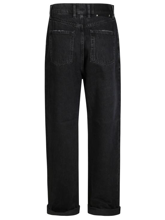 25SS 골든구스 스트레이트 팬츠 GWP00844 P000625 90100 90100 BLACK - GOLDEN GOOSE