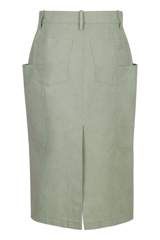 25SS 구찌 미디 스커트 817067ZASBD 3098 green - GUCCI