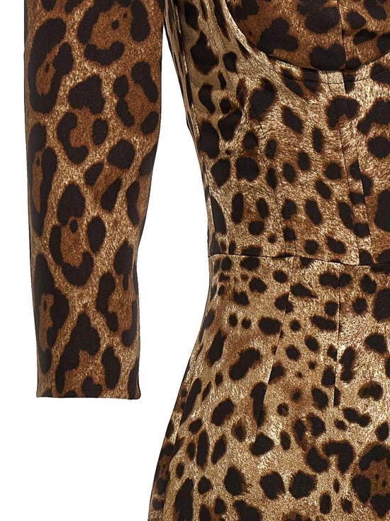  돌체앤가바나 롱 원피스 F6C1ETFSRKIHY13M Animal Print - DOLCE & GABBANA
