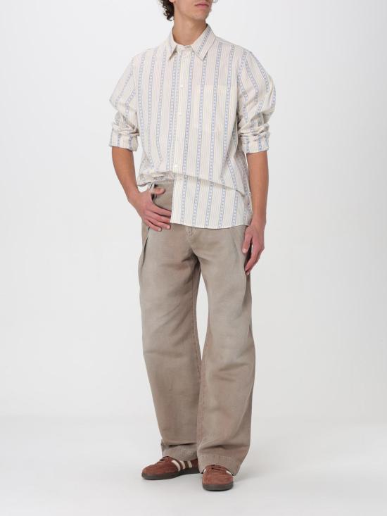  우드우드 긴팔 셔츠 124153055060 0032 Gnawed Blue - WOOD WOOD