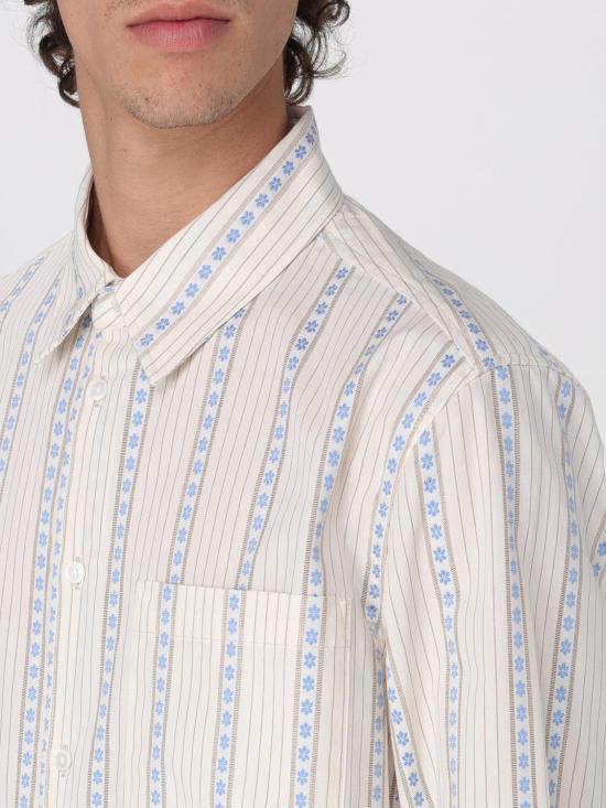  우드우드 긴팔 셔츠 124153055060 0032 Gnawed Blue - WOOD WOOD