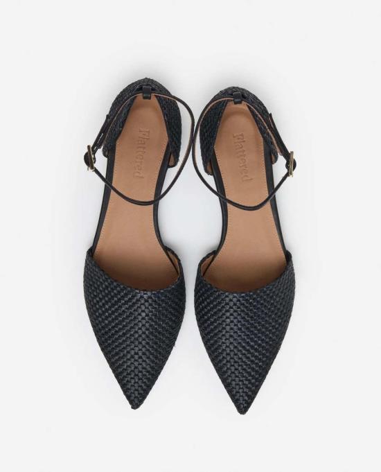  Flattered 플랫 슈즈 플래터드 프랭키 스몰 위브 블랙 - OTHER BRANDS