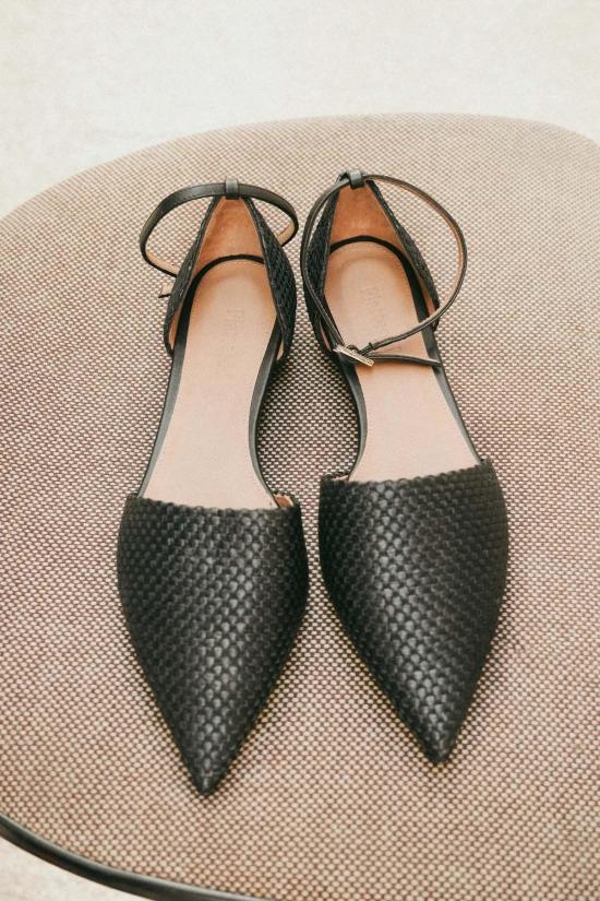  Flattered 플랫 슈즈 플래터드 프랭키 스몰 위브 블랙