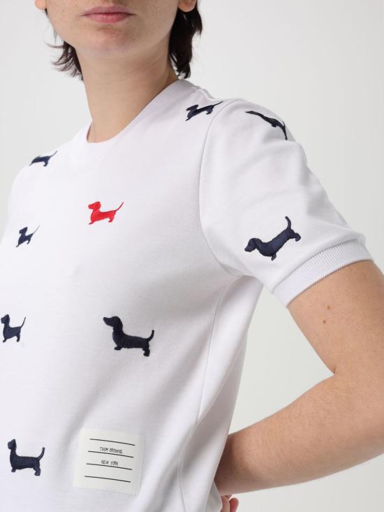 25SS 톰브라운 반팔 티셔츠 FJS206EJ0055100 WHITE DOM - THOM BROWNE