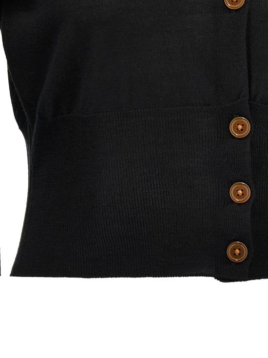 25SS 비비안웨스트우드 BEA 베아 크롭 가디건 1803002UY001AN402 BLACK DOM - VIVIENNE WESTWOOD