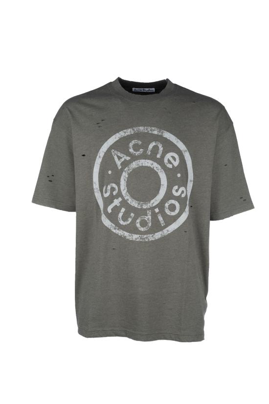 25SS 아크네 스튜디오 반팔 티셔츠 CL0294BCA MOSS GREEN DOM