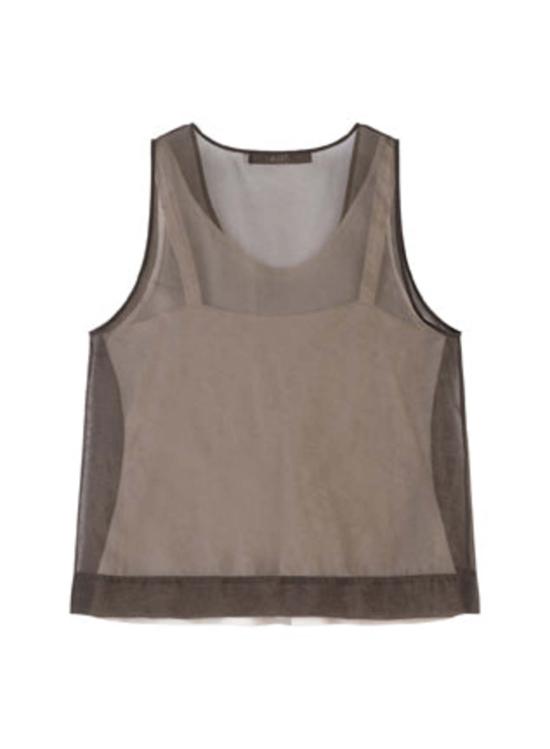  텔라 민소매 티셔츠 테트리스  밀리터리 그린 - TELA