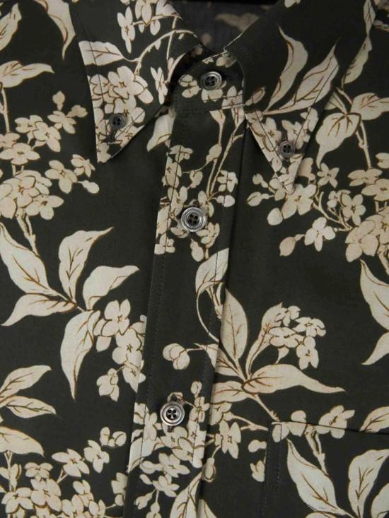 25SS 톰포드 긴팔 셔츠 HRO003FMT051S25ZKBFG COMBO DARK GREEN - TOMFORD