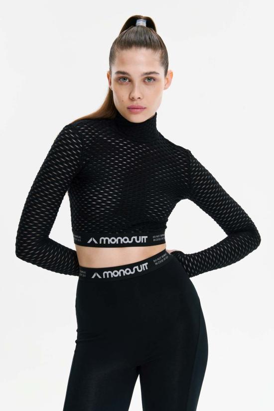  모노수트 레깅스 모노슈트 풀 렝스 하이 웨이스트 슬림핏  블랙 - MONOSUIT