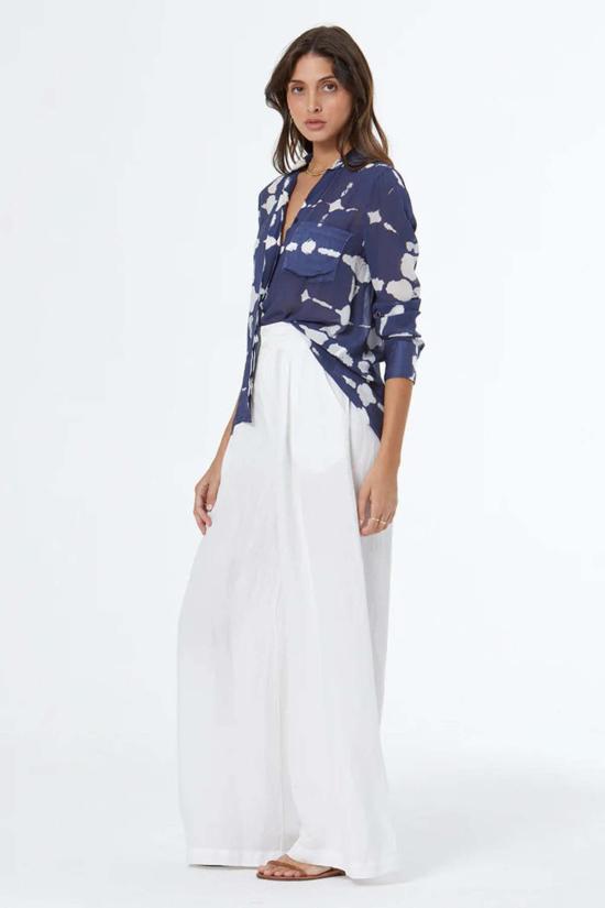  Young Fabulous & Broke 가디건 영 패뷸러스 앤 브로크 수잔  빈티지 인디고 그리드 워시 - OTHER BRANDS