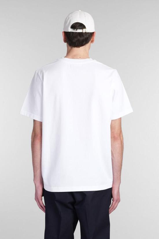 25SS 카사블랑카 반팔 티셔츠 412928 MS25 JTS 001 WHITE - CASABLANCA