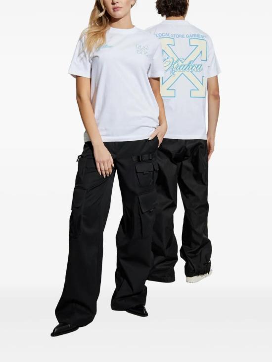  오프화이트 반팔 티셔츠 OMAA027G24JER00Y white - OFF WHITE